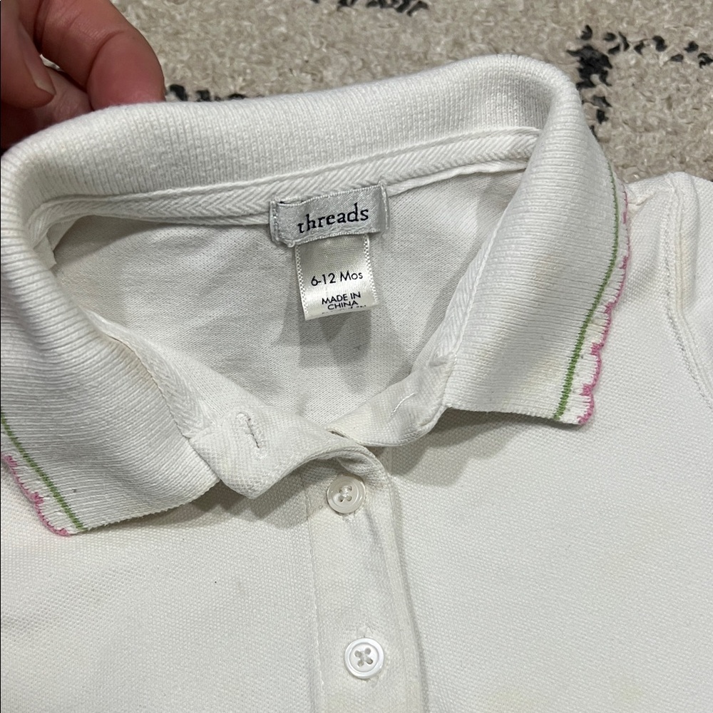 Threads White Ruffle Kids Dress - Picture 2 of 6